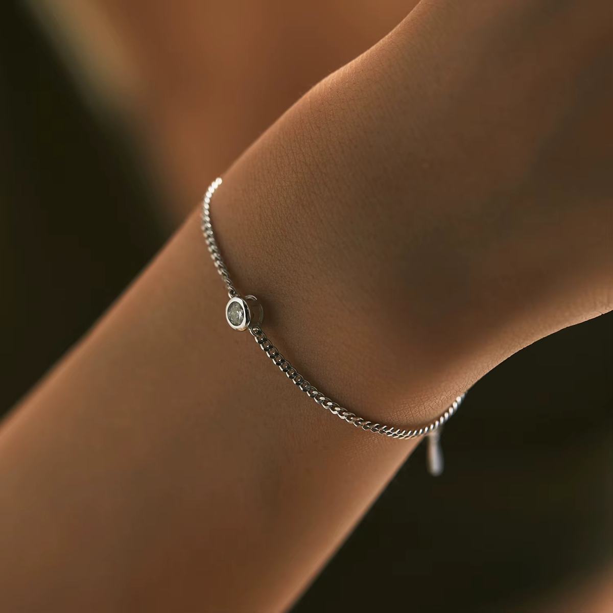 Luminous Moissanite Solitaire Bracelet - Image 2