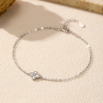 Blooming Grace Clover Adjustable Bracelet - Image 3