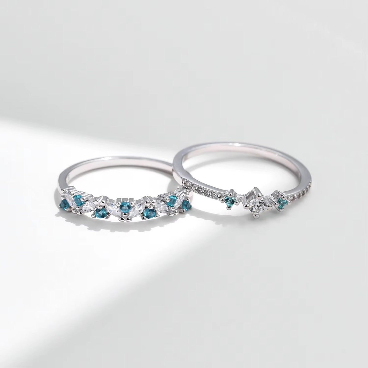 Paraiba Mist Elegance Halo Ring - Image 6