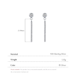 Sparkle Bar Drop Earrings - Image 5