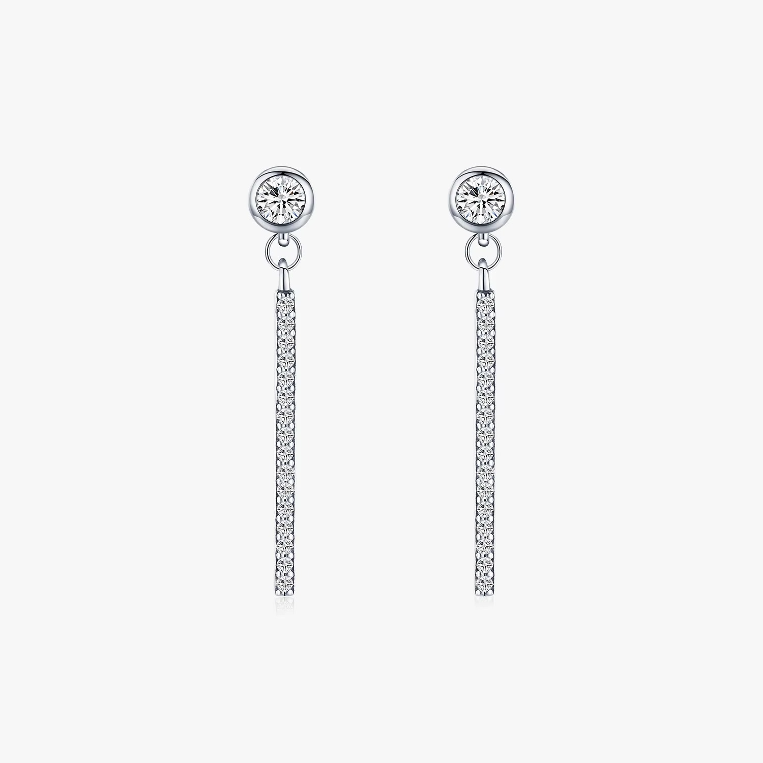 Hc16df3e589d64c31a3f561d01832088dB Sparkle Bar Drop Earrings - Image 1