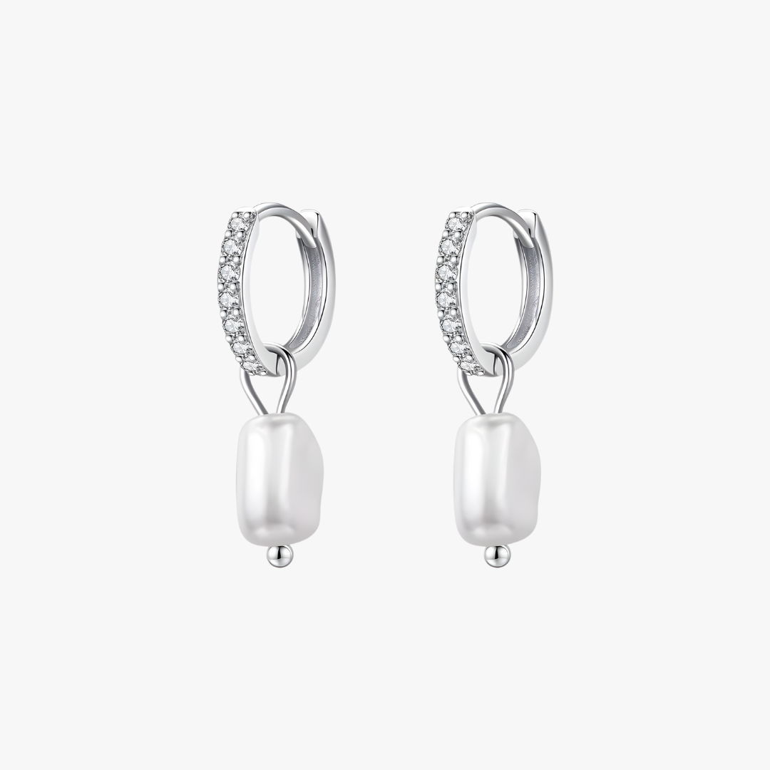 Orange Illustrative Halloween Sale Instagram Post-2 Baroque Pearl Drop Hoop Earrings - Image 1