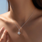 Four Leaf Clover Pendant Necklace - Image 2