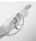 Moissanite Halo Crown Ring - Image 5