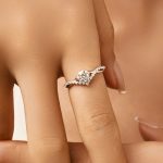 Moissanite Halo Crown Ring - Image 4