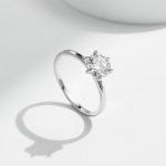 1 Carat Classic Moissanite Solitaire Ring - Image 4