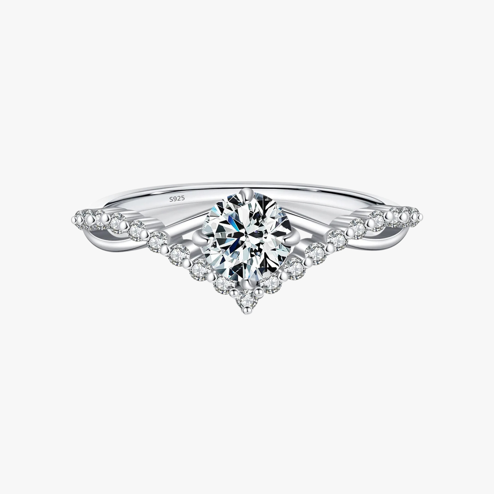 Orange Illustrative Halloween Sale Instagram Post (1) Moissanite Halo Crown Ring - Image 1