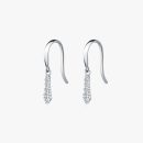Graduated Moissanite Drop Earrings