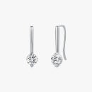 Solitaire Drop Moissanite Earrings