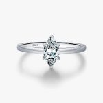 Marquise Moissanite Solitaire Ring