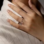 Moissanite Star Charm Dangle Ring - Image 2