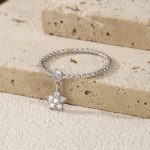 Moissanite Star Charm Dangle Ring - Image 3