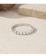 Moissanite Eternity Band Ring - Image 4