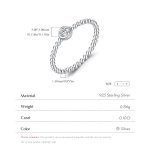 Beaded Band Moissanite Solitaire Ring - Image 6