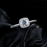 Elegant Moissanite Halo Ring - Image 4