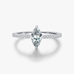 Marquise Moissanite Pavé Ring