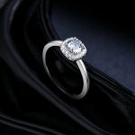 Elegant Moissanite Halo Ring - Image 5