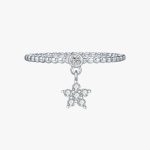 Moissanite Star Charm Dangle Ring