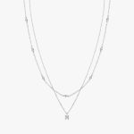 Layered Moissanite Pendant Necklace