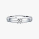Minimalist Moissanite Solitaire Ring